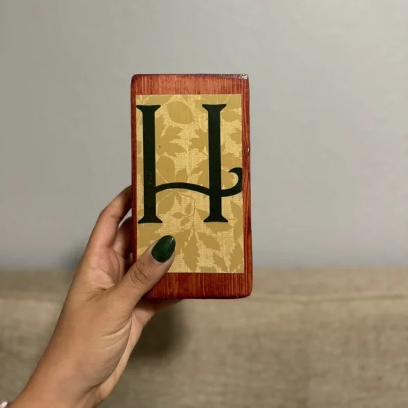 Reversible Merry Christmas and Happy Thanksgiving Letter Block Set - Picture 4 of 10